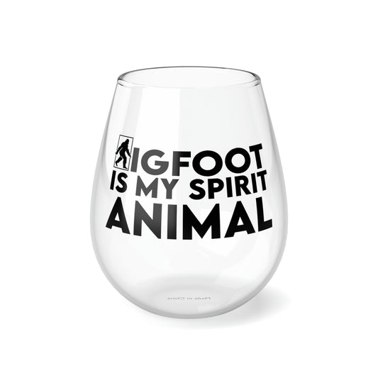 Stemless Wine Glass, 11.75oz Bigfoot is my spirit animal