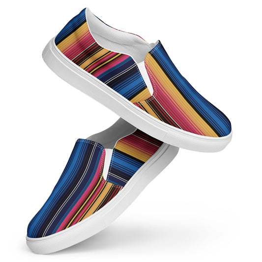 Women’s slip-on canvas shoes Colorful Stripes