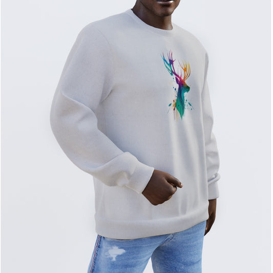 Men's Sweater Colorful Stag