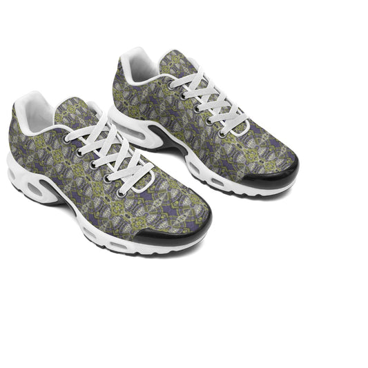Men's Air Cushion Sports Shoes Gray and Green