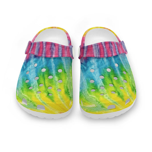 Children's Hole Shoes Yellow Blue Pink