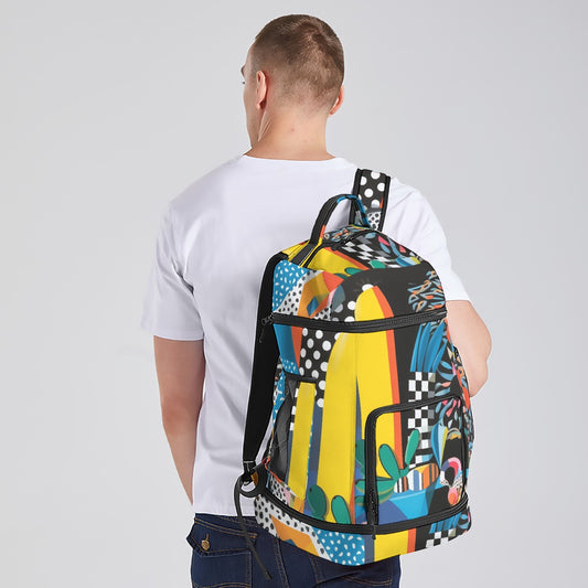 Multifunctional Backpack Plants on Bright Yellow