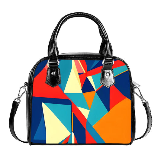 Handbag With Single Shoulder Strap Modern Geometry