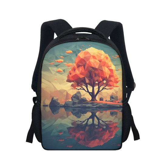 Student Backpack Fall Tree Reflection