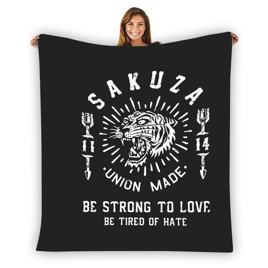 Single-Side Printing Flannel Blanket Sakuza