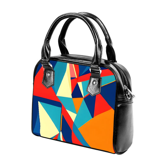 Handbag With Single Shoulder Strap Modern Geometry