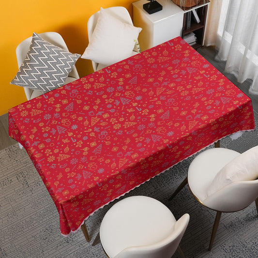 Waterproof tablecloth | Red Holidays