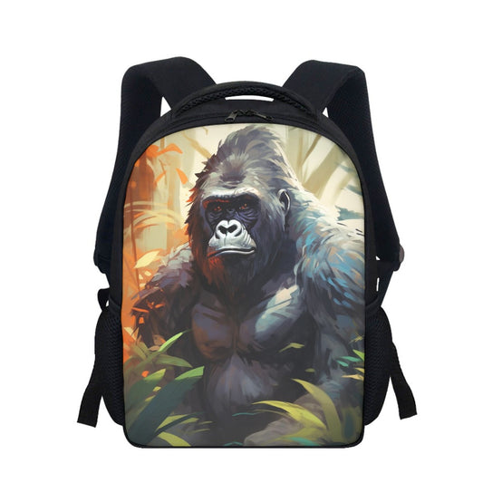 Student Backpack Foliage Gorilla