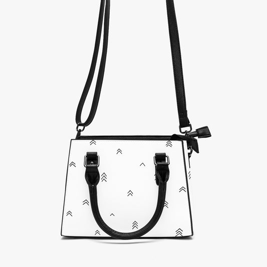 Multifunctional Handbag Black Arrows on White