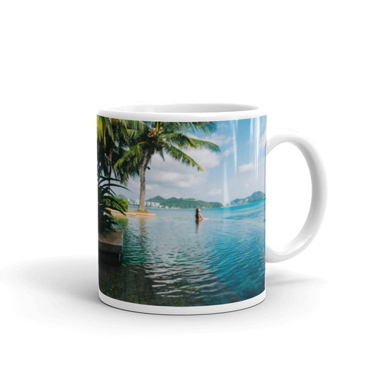 Tropical Paradise White glossy mug - 4RLives